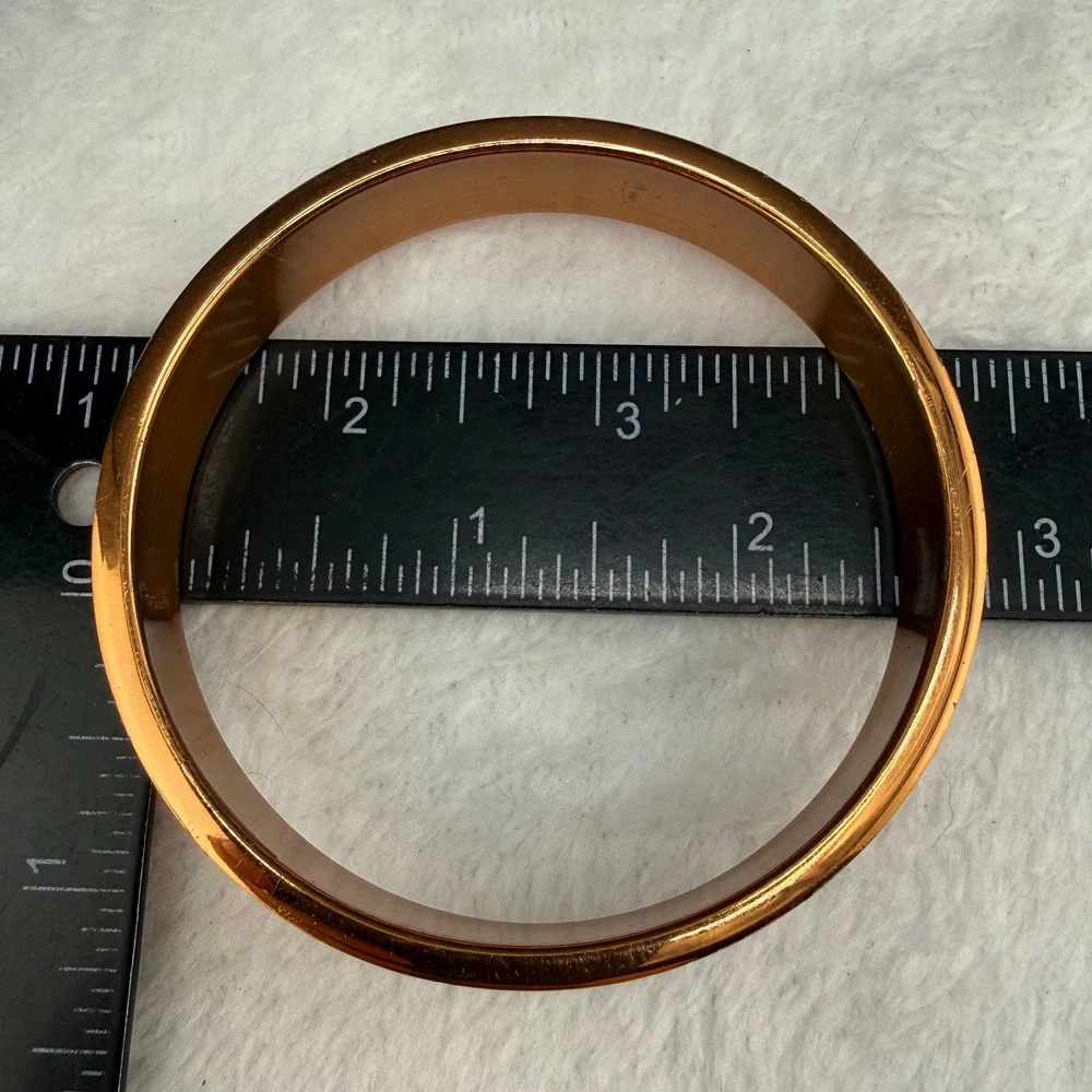 Vintage Renoir Bangle Bracelet Copper Concave Cigar Band Mid Century 8.5